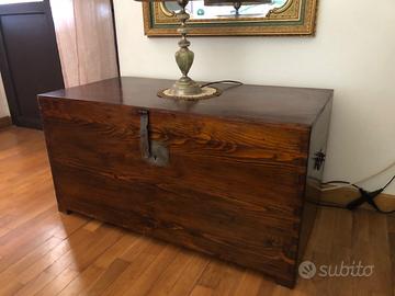 Cassapanca antica legno
