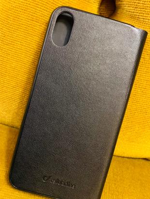 Per IPhone X e XS cellular Line in pelle Black