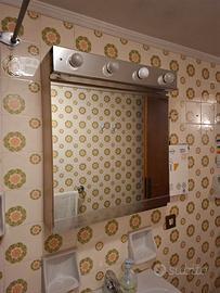 Mobile Pensile Specchio Bagno Anta con Luci