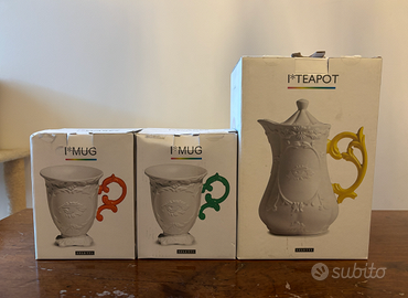 Teiera Seletti e tazze I-WARES I-TEAPOT