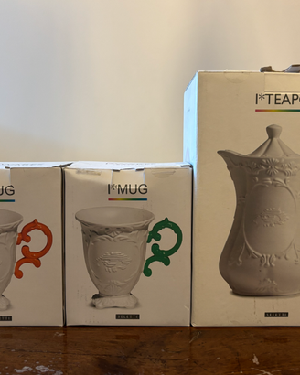 Teiera Seletti e tazze I-WARES I-TEAPOT