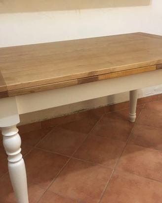 Tavolo allungabile stile country