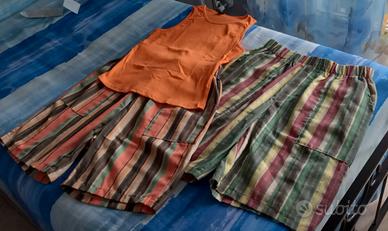 Coppia pantaloncini donna più canotta