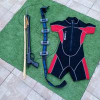 attrezzatura sub ragazzo