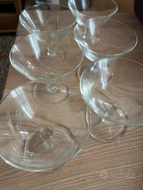 Coppe in Vetro con disegno per Apertivo e altro