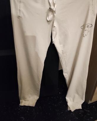 pantaloni tuta donna bianchi