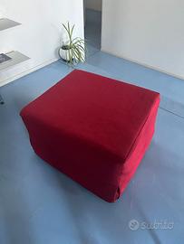 Pouf Letto Singolo Rosso - PARI AL NUOVO