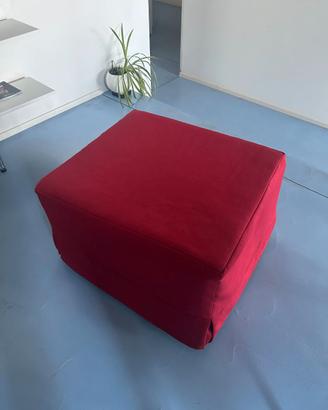 Pouf Letto Singolo Rosso - PARI AL NUOVO