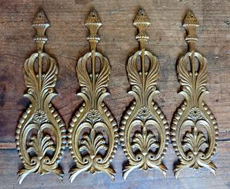 Grandi Fregi 4 Ottone Ornamento Decorazione