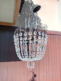 lampadario  a catenelle vetro cristallo  murano an