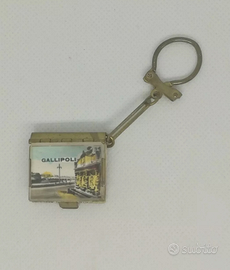 Vintage Portachiavi Gallipoli Con Foto Cartoline