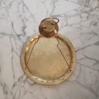 Vassoio circolare per tazzine caffè in ottone