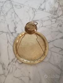 Vassoio circolare per tazzine caffè in ottone