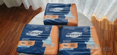 3 pacchi da 15 pz. cad. assorbenti conformati uomo