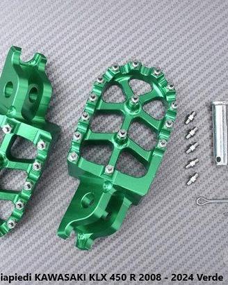 Poggiapiedi KAWASAKI KLX 450 R 2008 - 2024 Verde