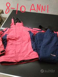 tuta da sci neve 8 10 anni