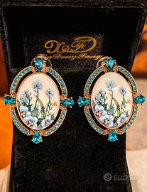 Orecchini vintage stile  art noveau per donna