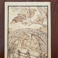 Tavolozza in legno grezzo 25 cm x 19 cm