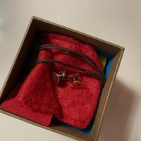 ORECCHINI DODO CUORE ORO ROSA CON DIAMANTE NERO