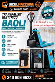 PROMOZIONE TRANSPALLET ELETTRICO
