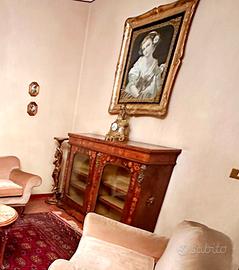 Maestoso quadro con cornice legno dorato