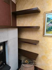 Set 4 mensole in legno 