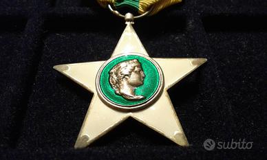 Stella al Merito Lavoro 1924 ITALIA Argento Smalti