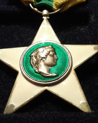 Stella al Merito Lavoro 1924 ITALIA Argento Smalti