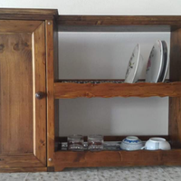 Piattaia scolapiatti pensile credenza legno massel