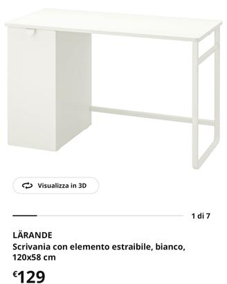 Scrivania camera ragazzi Ikea Larande