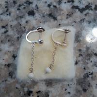 Orecchini in argento vintage con pendente 