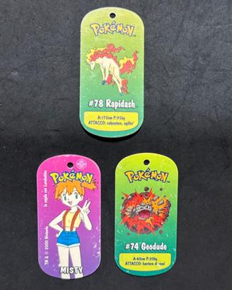Numero 3 tag Pokémon vintage