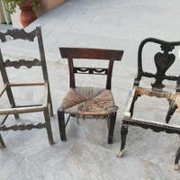 sedie antiche da restaurare