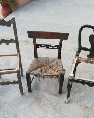 sedie antiche da restaurare