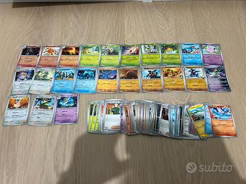 Lotto 85 carte Pokémon ita