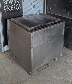 Piastra e forno in acciaio