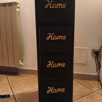 cassettiera in legno 