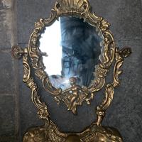 Specchiera  specchio Bronzo Ottone Liberty 900