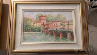 quadro Zanetti Isidoro acquerello