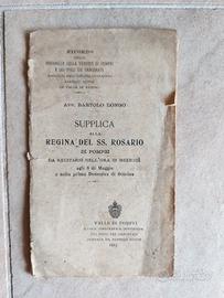Supplica Madonna di Pompei 1913 originale Bartolo 