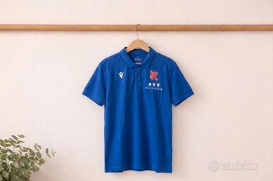 Polo Macron Reggio Emilia Rugby UNA Hotels XL blu