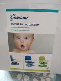 rialzo sedia bambino con vassoio amovibile