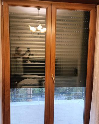 infisso legno e alluminio come nuovo