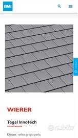 Tegole cemento wierer innotech reflex grigio perla