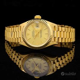 Rolex Datejust lady 18 kt gold ref 69178 serviced