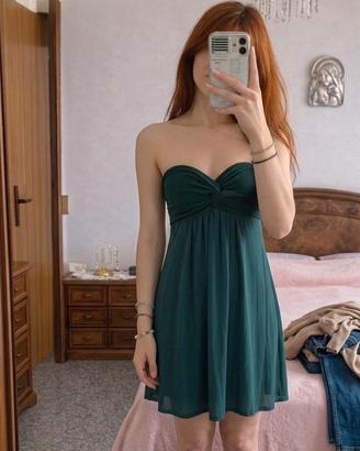 Vestito verde petrolio Brandy Melville taglia S