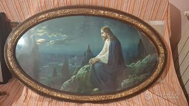 quadro con Gesù in preghiera sul monte degli ulivi