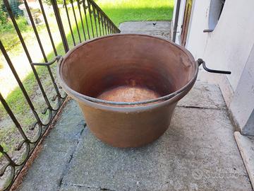 Calderone Paiolo in Rame Antico - Diametro 70 cm