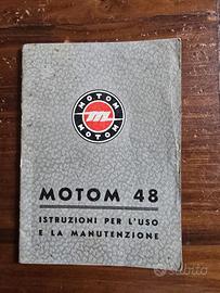 Libretto originale di uso e manutenzione del Motom