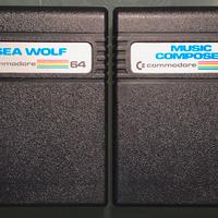 Sea Wolf + Music Composer cartuccia Commodore 64